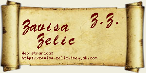 Zaviša Zelić vizit kartica